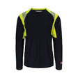 Strakofa Multi Plus trøye – marineblå/hivis gul, framside