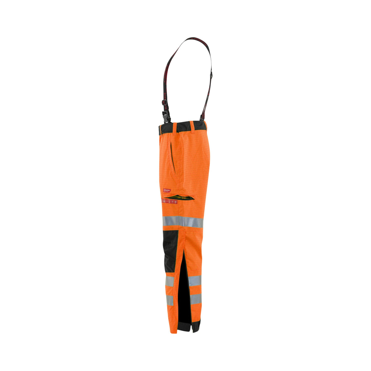 Strakofa Tor multinorm skallbukse kl. 2 – hivis oransje/sort, detalj