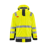 Strakofa Tor multinorm skalljakke kl. 3 – hivis gul/sort, framside