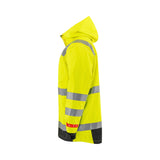 Strakofa Tor multinorm skalljakke kl. 3 – hivis gul/sort, detalj