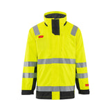 Strakofa Tor multinorm skalljakke kl. 3 – hivis gul/sort, detalj