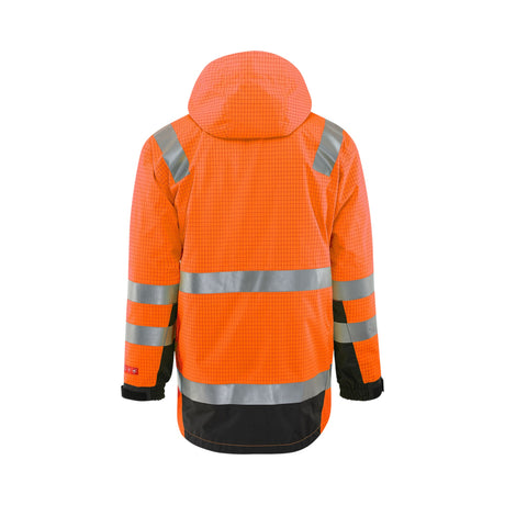 Strakofa Tor multinorm skalljakke kl. 3 – hivis oransje/sort, bakside