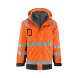 Strakofa Tor multinorm skalljakke kl. 3 – hivis oransje/sort, detalj
