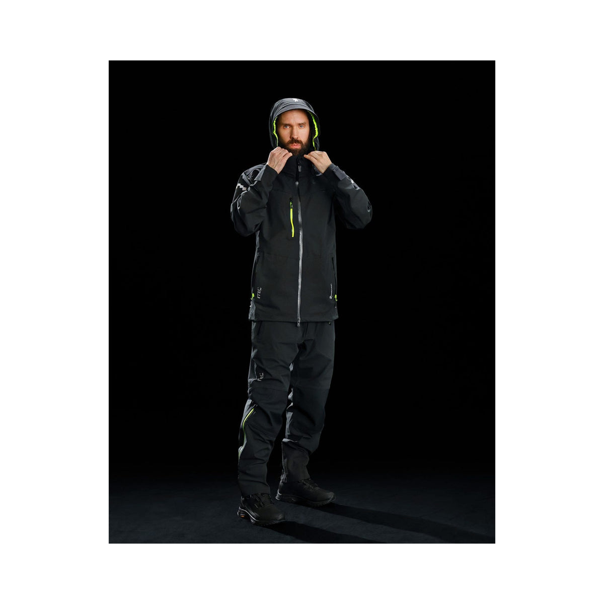 Univern Protec 2.0 9277 stretch skalljakke – Sort/gul