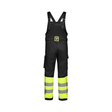 Univern Protec 87334 skallbukse med seler, kl. 1 – Gul/sort