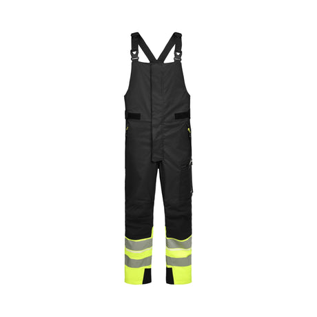 Univern Protec 87334 skallbukse med seler, kl. 1 – Gul/sort