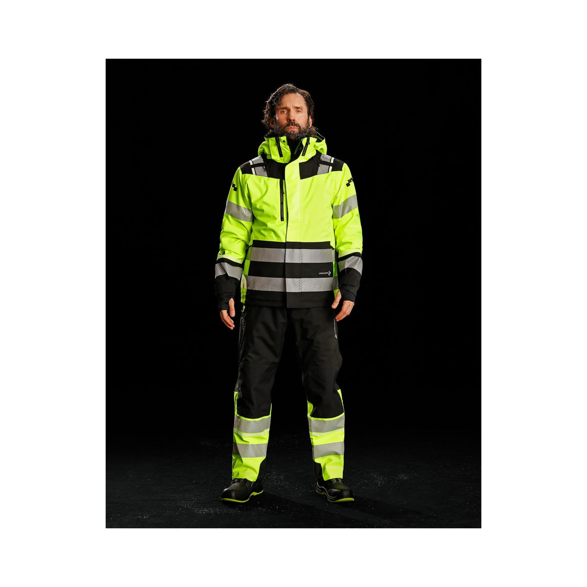 Univern Protec 87328 vinterbukse, kl. 1 – Sort/gul