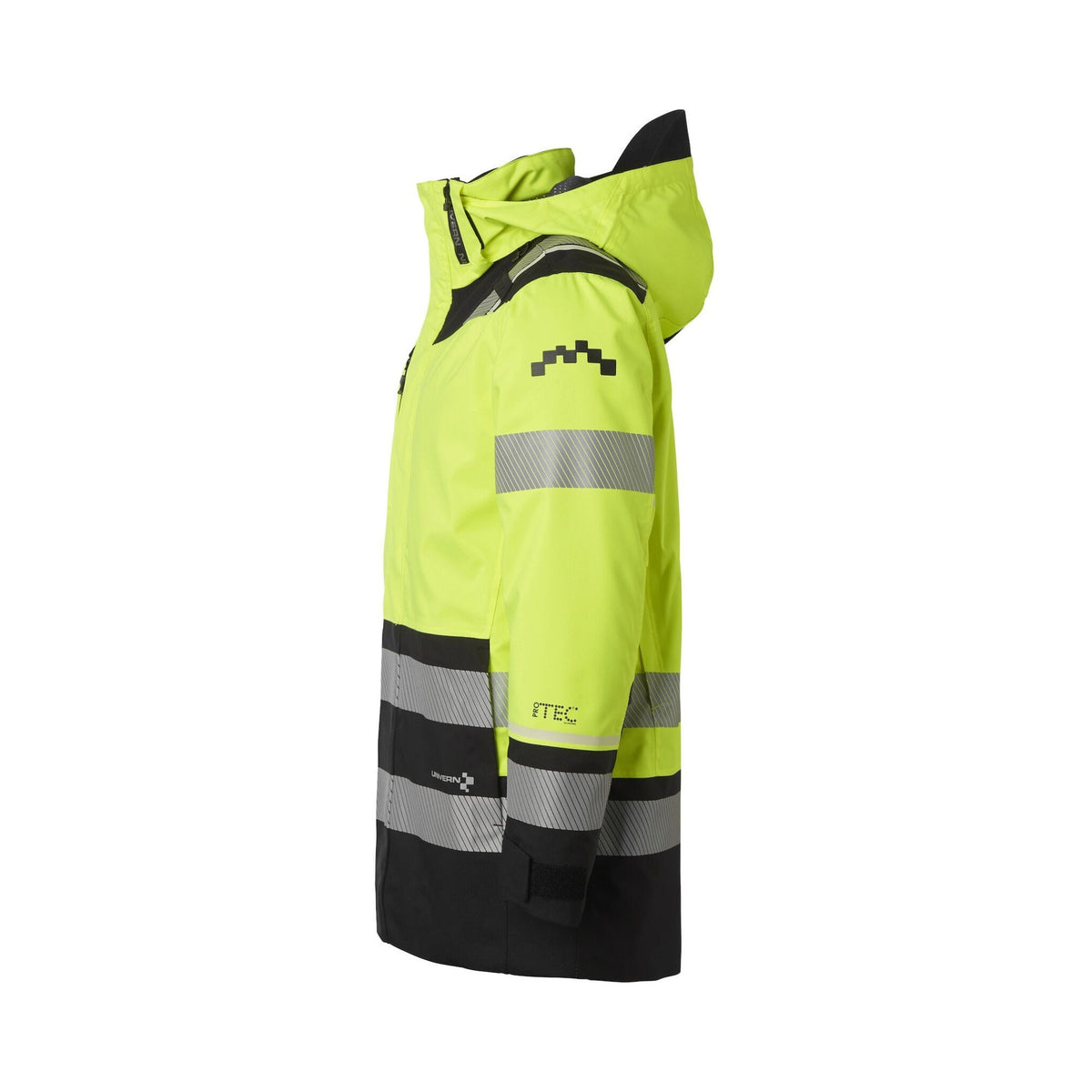 Univern Protec 87324 parkas 2-i-1, kl. 3 – Gul/sort