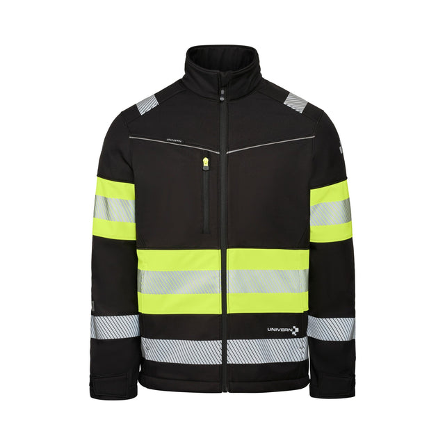 Univern Protec 98130 softshelljakke, kl. 1 – Sort/gul
