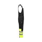 Univern Protec 87334 skallbukse med seler, kl. 1 – Gul/sort