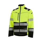 Univern Protec 98124 varsel softshelljakke, kl. 2/3 – Gul/sort